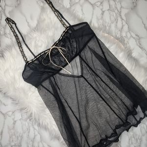 NWT Victoria's Secret Black Chemise Slip Size Medium